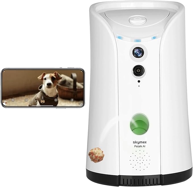 SKYMEE Cámara para Perros con Dispensador